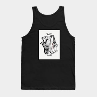 ezzy black and white Tank Top